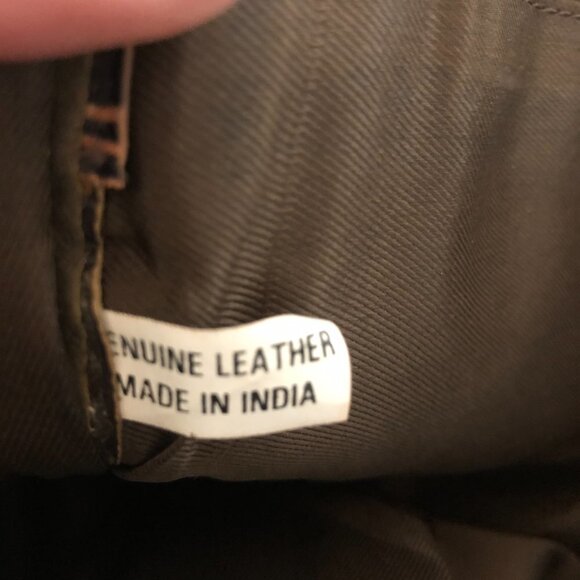 Brown Leather Satchel Messenger Bag - Picture 9 of 14